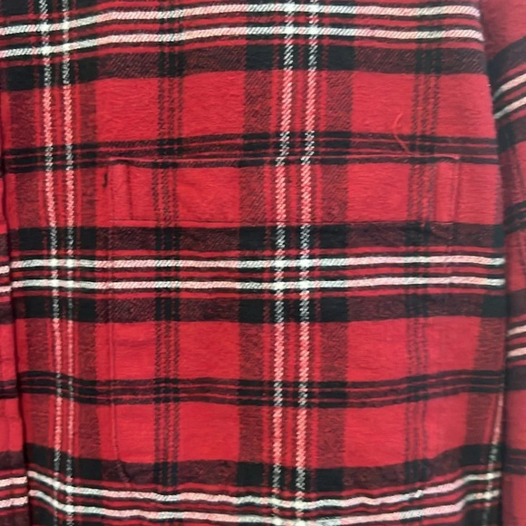 Lumberjack spartan plaid flannel men 100% cotton size large flannel button up - Picture 5 of 8